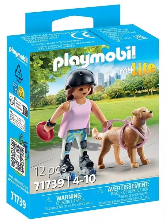 Playmobil 71739 Inlinerka s retrívrem