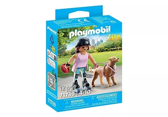 Playmobil 71739 Inlinerka s retrívrem