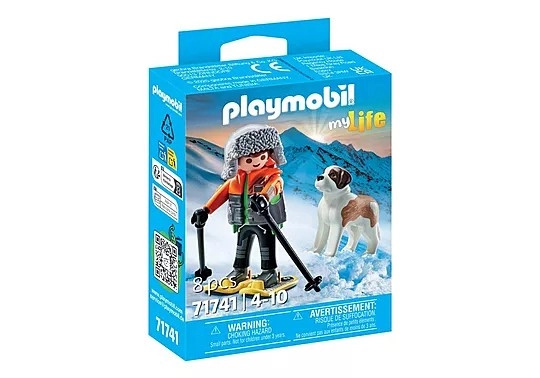 PLAYMOBIL 71741 Lyžař s bernardýnem