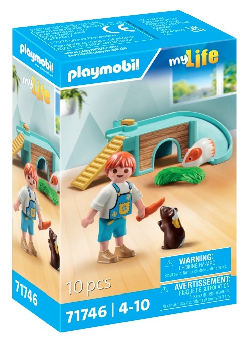 Sada s figurkami My Life chlapec s morčaty