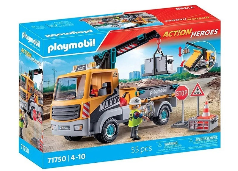 Playmobil Stavební nákladní vůz s jeřábem