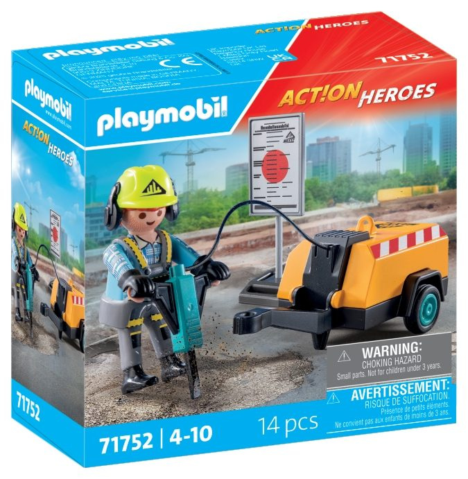 Playmobil 71752 Stavební dělník se sbíječkou