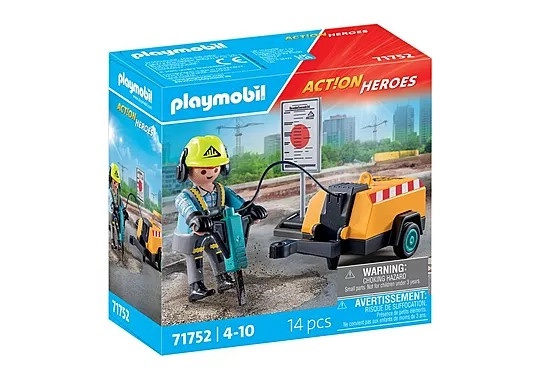 Playmobil 71752 Stavební dělník se sbíječkou