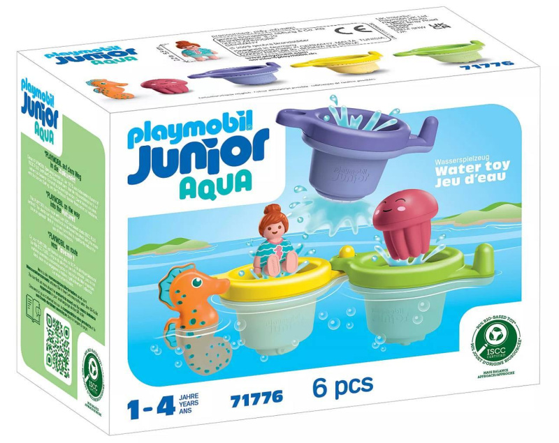 Playmobil 71776 junior aqua: plovoucí kelímky s mořskými zvířátky