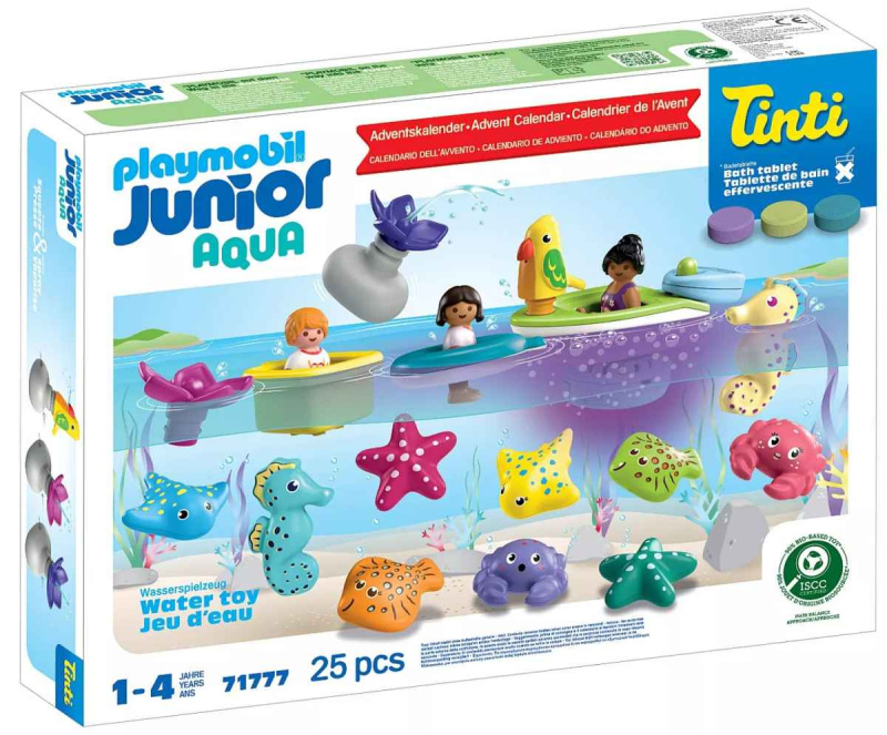 Playmobil 71777 junior tinti adventní kalendář barevná zábava do vany