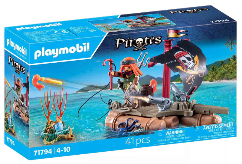 Pirát a poklad na voru PLAYMOBIL