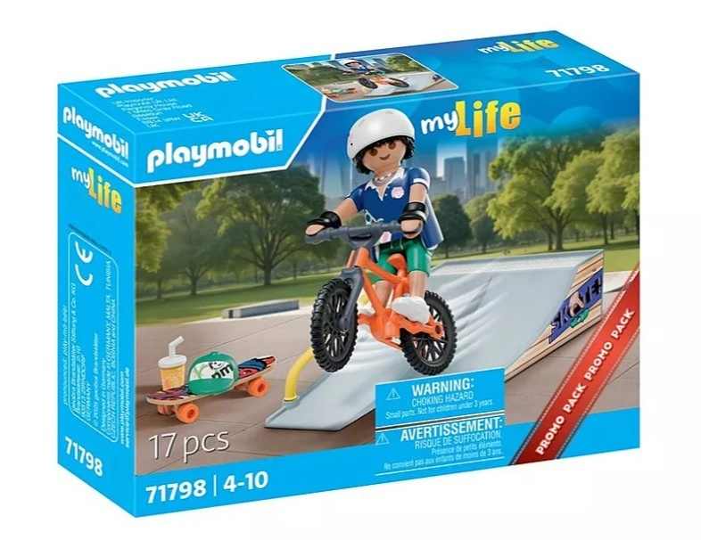 Playmobil dárková sada skateboardista se rampou