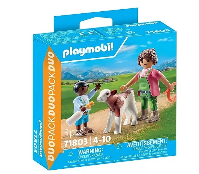 Playmobil 71803 Farmářka s dítětem a telátkem