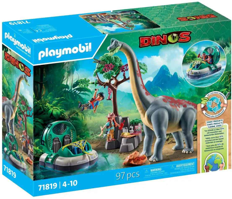 Playmobil Dinos brachiosaurus s vznášedlem