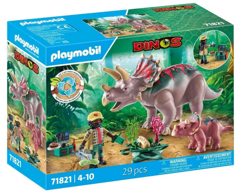 Sada figurek Triceratopsy PLAYMOBIL
