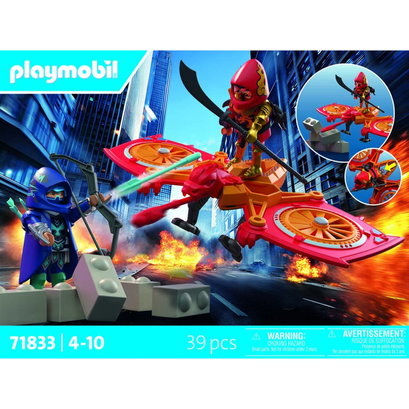 Playmobil 71833 hrdina s dronem vs. podlý ninja