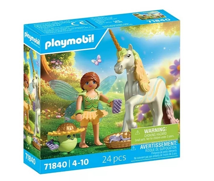Playmobil Princess Magic – jednorožec Rainbow Flower s vílou