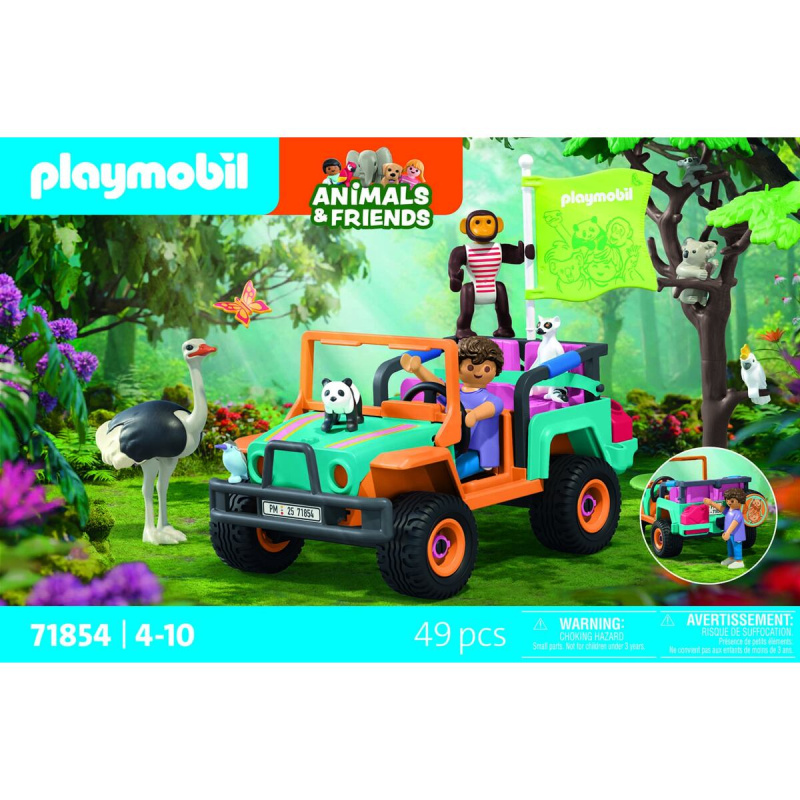 Animals & Friends barevné terénní auto PLAYMOBIL
