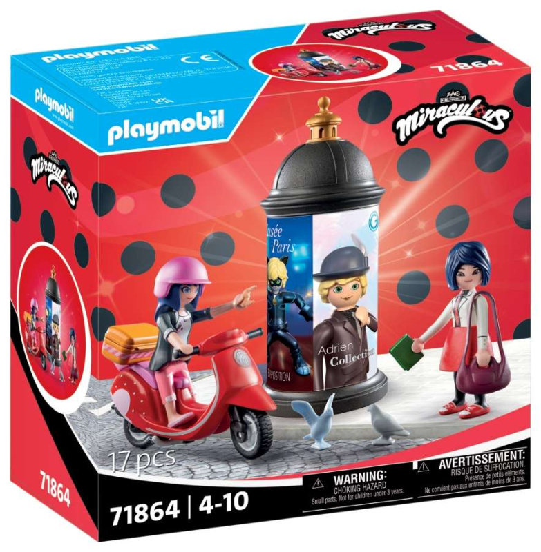 Miraculous: Jízda Skútrem po Paříži Figurka Playmobil