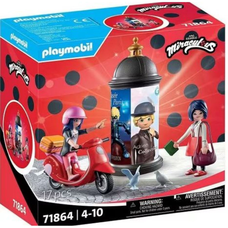 Miraculous: Jízda Skútrem po Paříži Figurka Playmobil