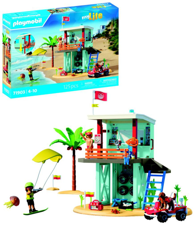 Sada figurek MY LIFE 71903 záchranná věž a plážové buggy
