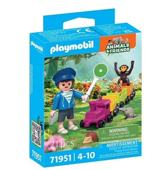 Playmobil Animals & Friends výlet vláčkem se zvířátky