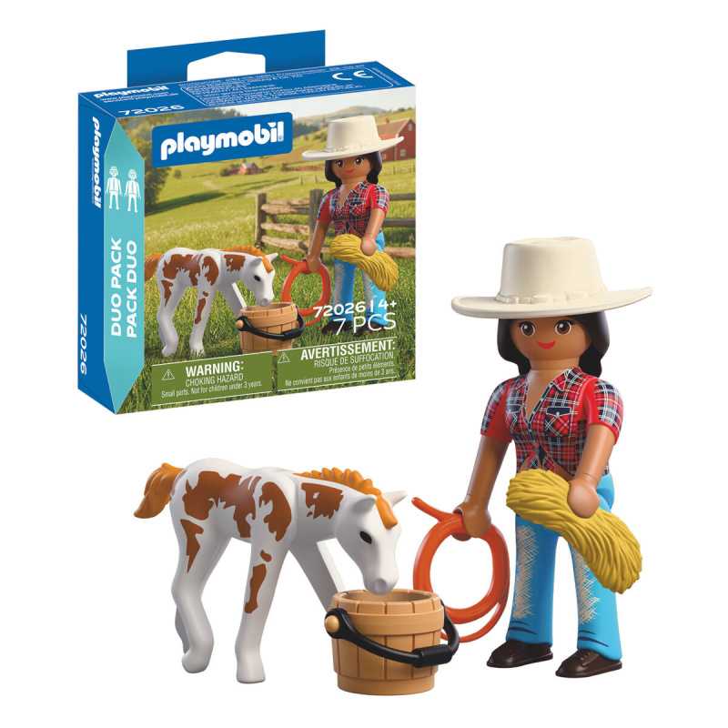 Playmobil 72026  duopack jezdkyně s hříbětem