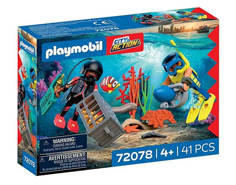 Playmobil 72078 policejní potápěč s pokladem