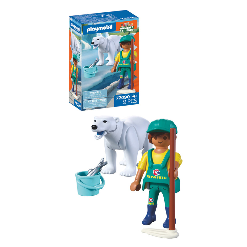 Playmobil 72090 lední medvěd a ošetřovatel