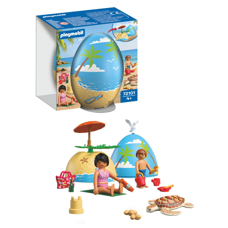 Playmobil 72101 play egg: dovolená na pláži