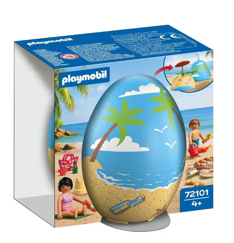 Playmobil 72101 play egg: dovolená na pláži