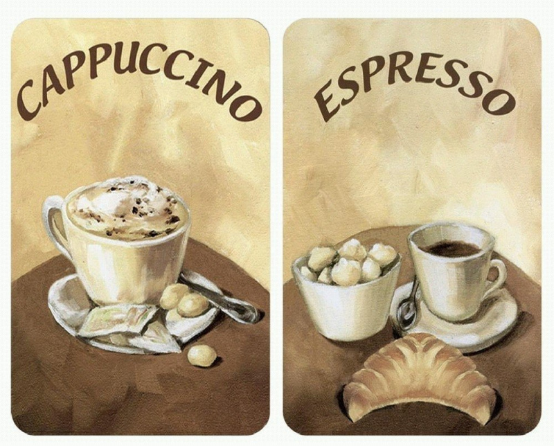 Ochranné skleněné panely COFFEE na sporák - 2 kusy, WENKO 25212805002521280100 hnědá