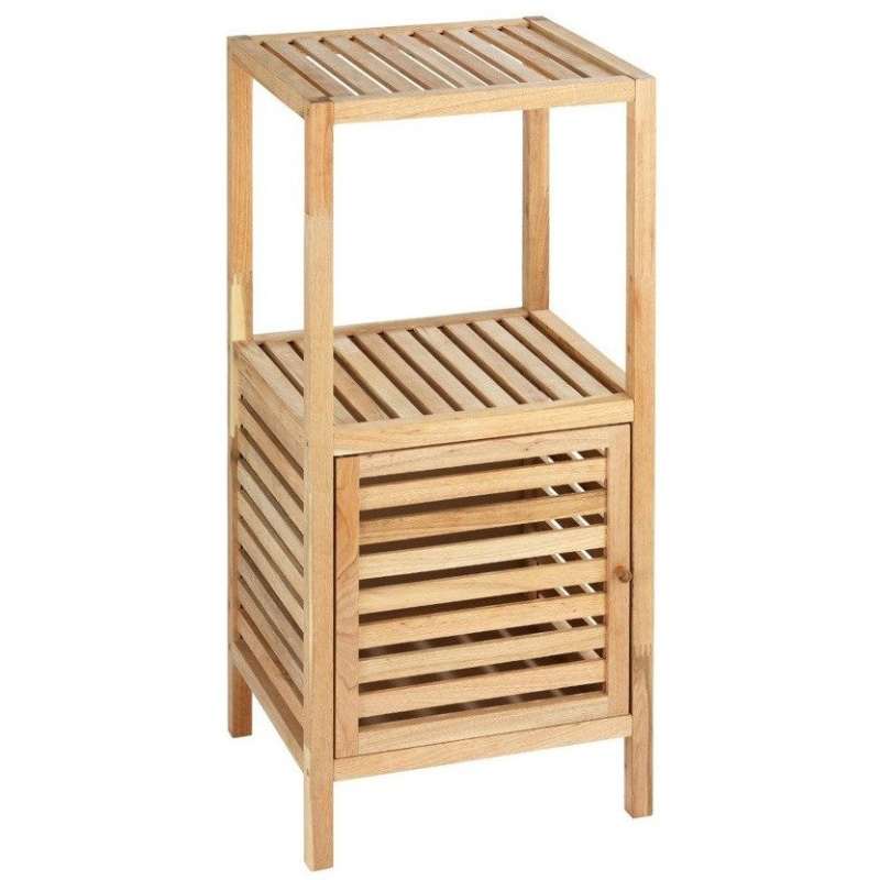 Regál koupelnový pro skladování NORWAY, 3 úrovně, 86 x 40 x 36 cm, WENKO 20352100 hnědá 4276