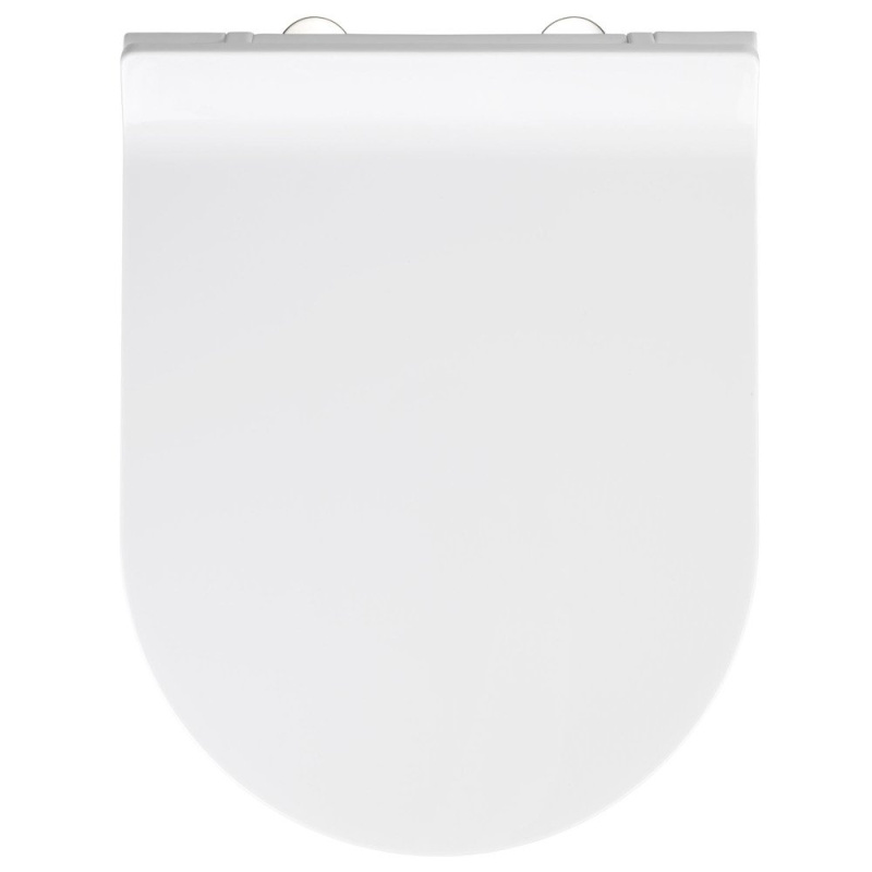 Bílé WC sedátko se snadným zavíráním Wenko Habos, 46 x 36 cm 22415100 bílá