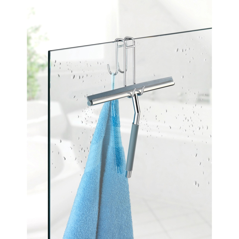 Wenko Z21305100 Cave koupelnová stěrka nerez 26 cm 21,5 cm 21305100 šedá