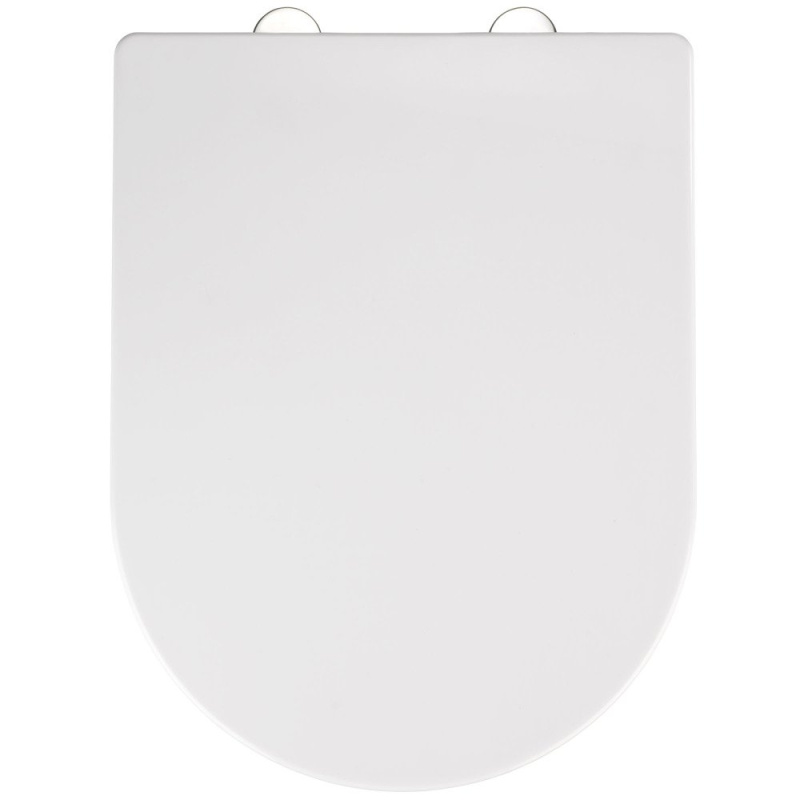 Bílé WC sedátko se snadným zavíráním Wenko Calla, 47 x 35,5 cm 22414100 bílá