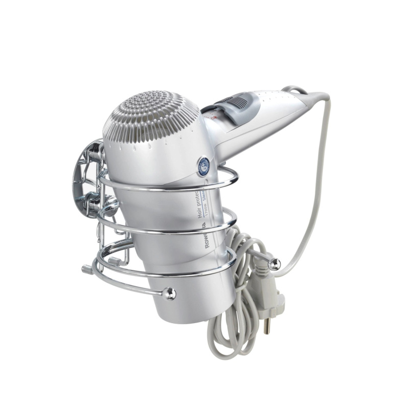 Držák na fén, Turbo-Loc, WENKO 18770100 stříbrná