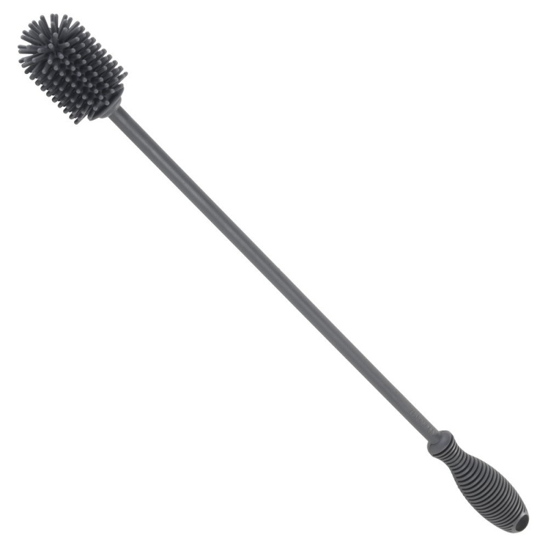 Silikonová kuchyňská štětka na hrníčky, skleničky, 38 cm, WENKO 54760100 antracitová