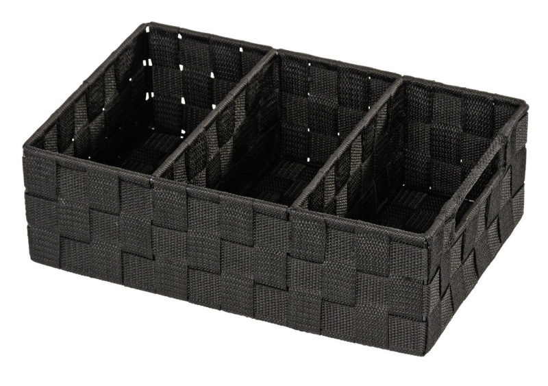 Wenko Kompaktní organizér ADRIA BLACK, kvalitní plast 20978100 černá