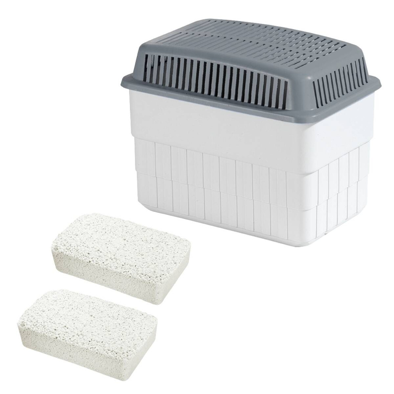 Wenko Velký odvlhčovač vzduchu z náhradní vložkou, 2 x 1 kg bílá