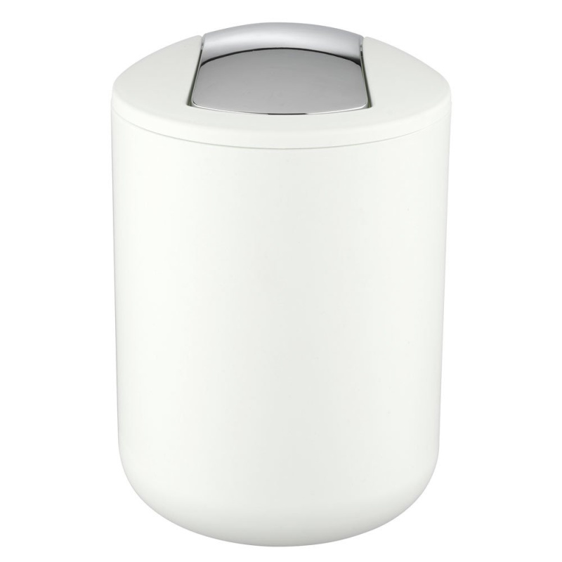 Koupelnový koš BRASIL WHITE, odpadkový koš,2 l, barva bílá, WENKO 21206100 bílá