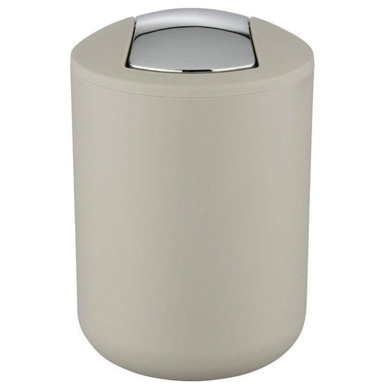 Koupelnový koš BRASIL, odpadkový koš,2 l,béžovo-šedý, WENKO 21221100 béžová