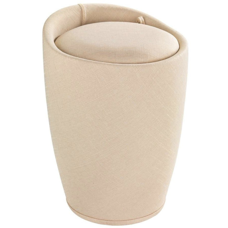 Taburet CANDY BEIGE - koš na prádlo, 2 v 1 , WENKO 22834100 béžová