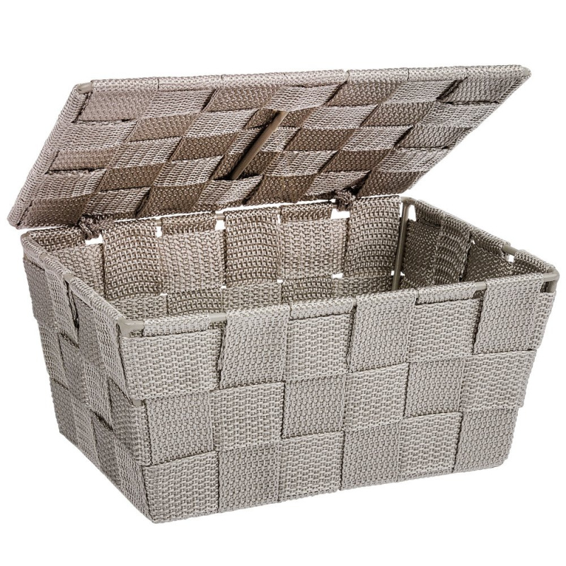 Praktický organizér na koupací potřeby ADRIA TAUPE, 14 x 9 x 14 cm, WENKO 22575100 béžová