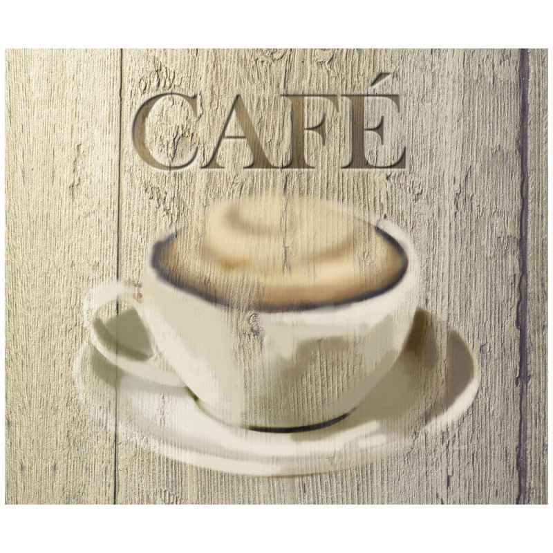 Ochranný skleněný panel CAFE na zeď - 50 x 60 cm, WENKO 2713600100 béžová