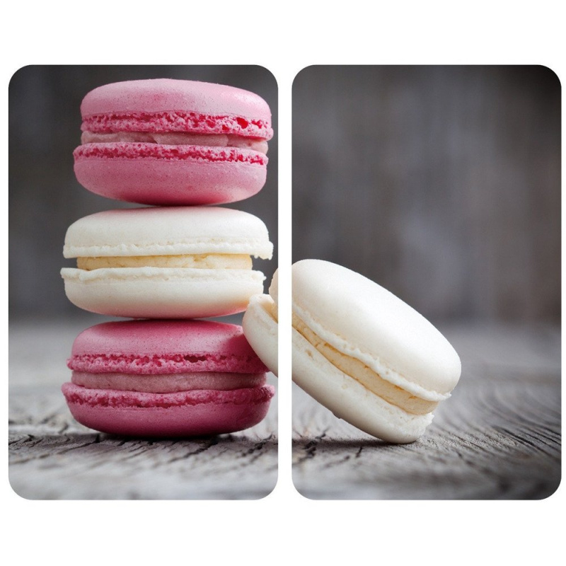 Ochranné skleněné panely MACARONS na sporák – 2 ks, WENKO 2521496100 antracitová