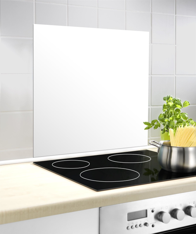 Ochranná skleněná deska SPLASHBack, 60 x 70 cm, WENKO bílá