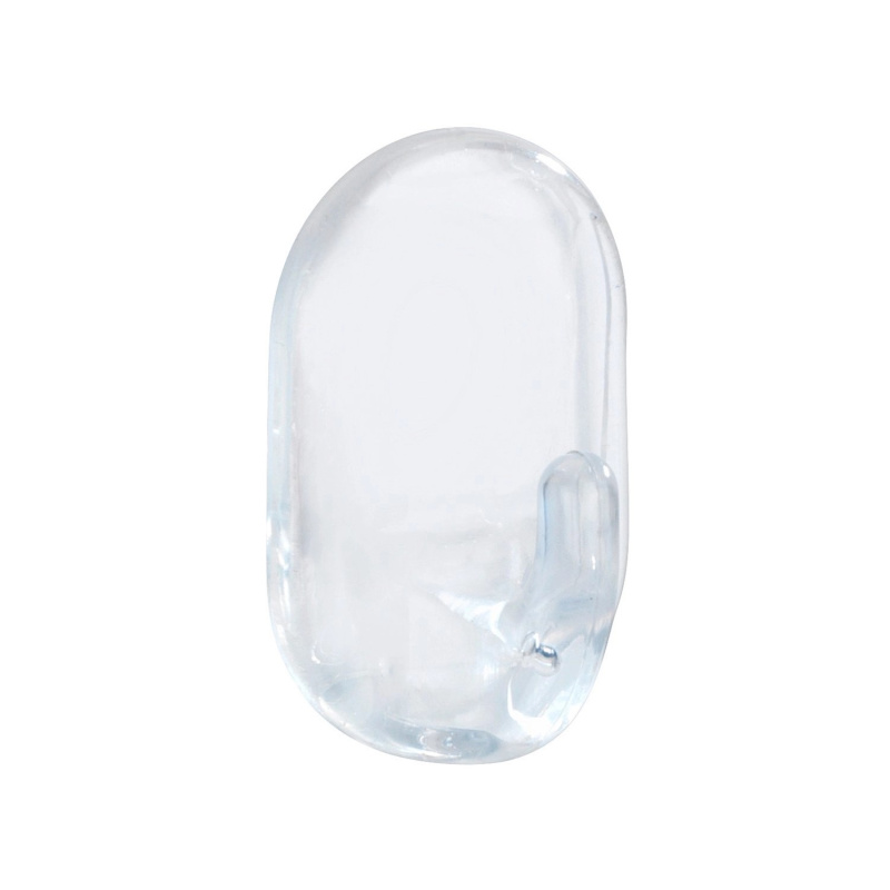 Wenko Oválný háček průhledný sada, 3 ks