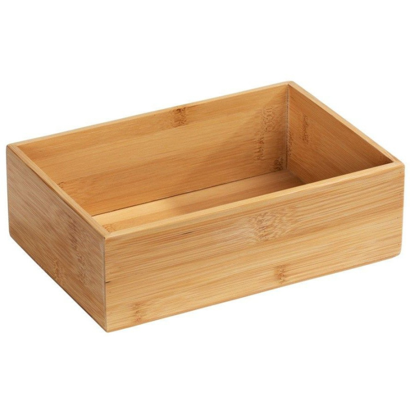 Koupelnový organizér TERRA, bambusový, L , WENKO hnědý