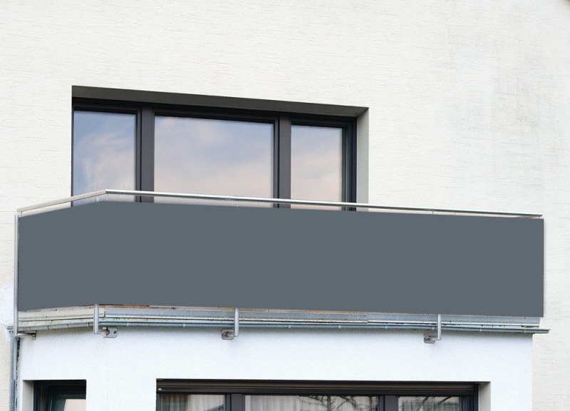 Maximex Clona na balkon SAND UNI, 85 x 500 cm šedá