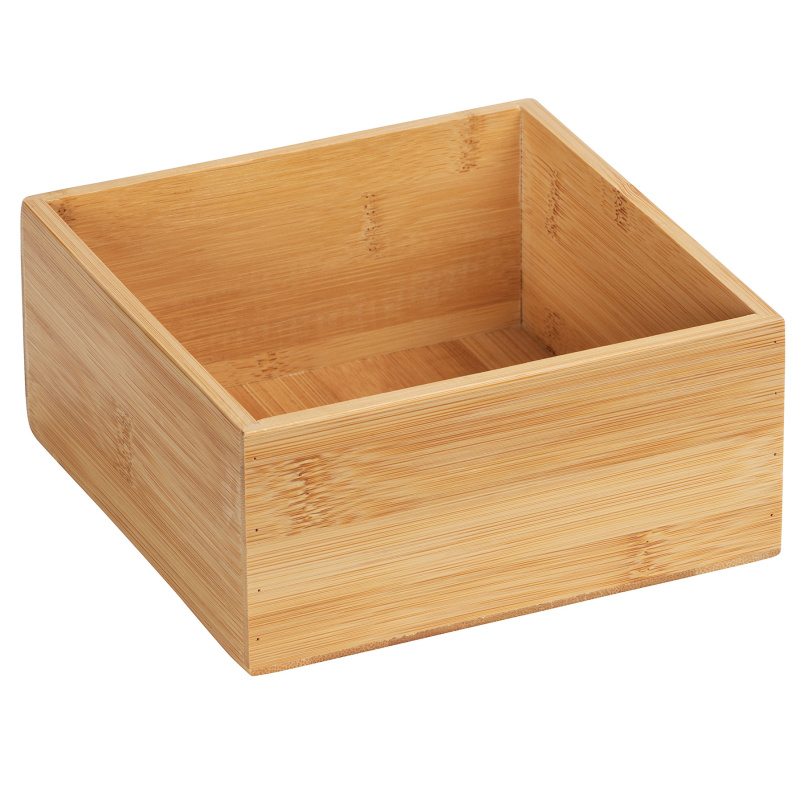 Koupelnový organizér TERRA, bambusový, M , WENKO hnědý