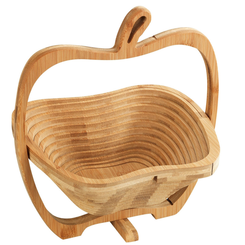 Maximex Koš na ovoce, Ø 22,5 x 30 cm, bambus hnědý