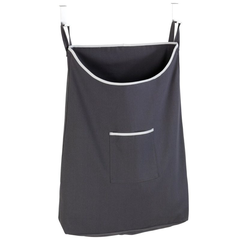 Taška na špinavé prádlo, oděvy CANGURO GREY, zavěšení na dveře, WENKO 62105100 antracitová
