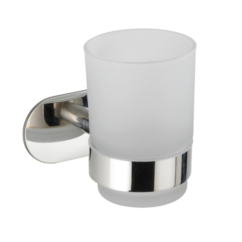 Wenko Nástěnný držák na kartáčky Turbo-Loc Uno Orea Shine, lesklá nerez