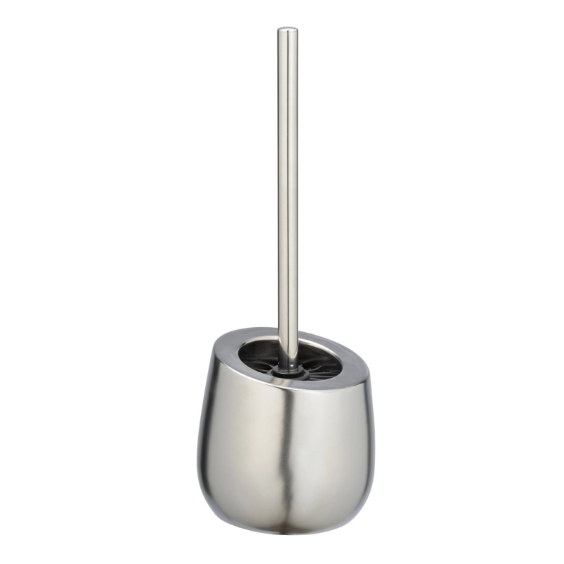 Wenko Keramická WC štětka v matně stříbrné barvě Badi stříbrná